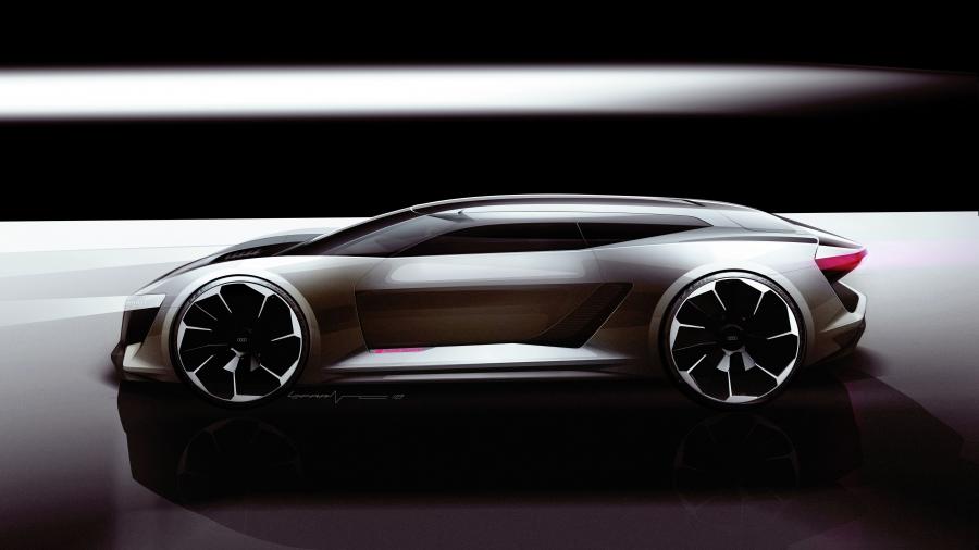 Эскиз Audi PB 18 e-tron 2018 года  (фото 9 из 51)